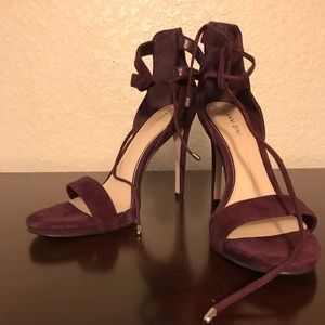 Strappy Sexy Burgundy High Heel Sandals!